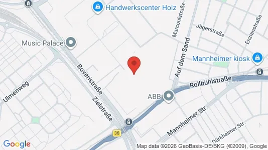 Werkstätte zur Miete i Mannheim – Foto von Google Street View