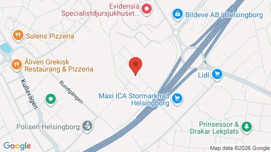 Toimistotilat Vuokrattavana i Helsingborg - Kuva Google Street Viewstä