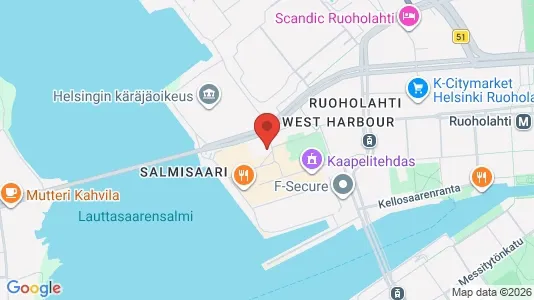 Büros zur Miete i Helsinki Eteläinen - kort over placeringen