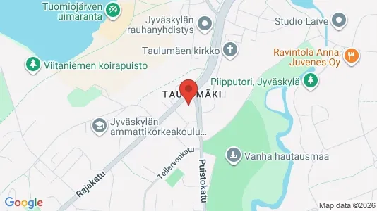 Gewerbeflächen zur Miete i Jyväskylä - kort over placeringen