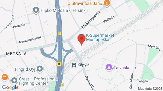 Toimistotilat Vuokrattavana i Helsinki Pohjoinen - kort over placeringen