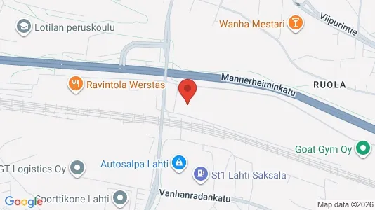 Kantorruimte te huur i Lahti - kort over placeringen