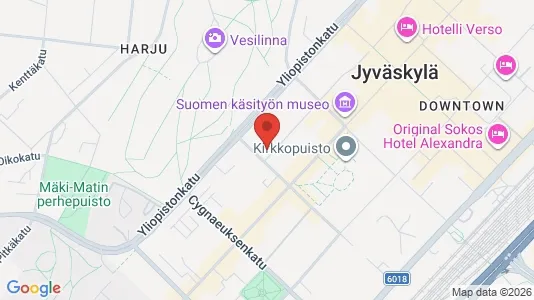 Lokaler til leie i Jyväskylä - kort over placeringen