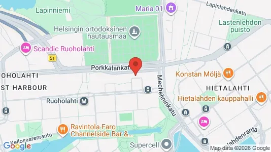 Büros zur Miete i Helsinki Eteläinen - kort over placeringen