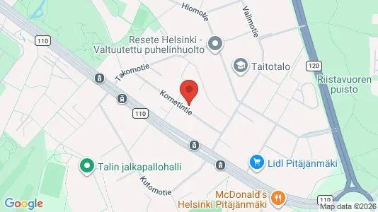 Office spaces for rent i Helsinki Läntinen - kort over placeringen