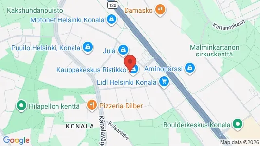 Commercial properties for rent i Helsinki Läntinen - kort over placeringen