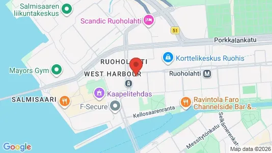 Büros zur Miete i Helsinki Eteläinen - kort over placeringen