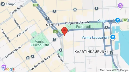 Kontorslokaler för uthyrning i Helsingfors Södra - kort over placeringen