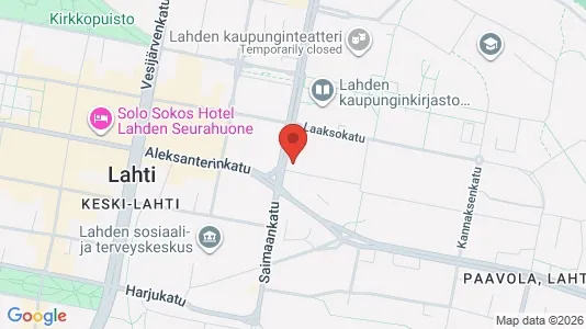 Office spaces for rent i Lahti - kort over placeringen