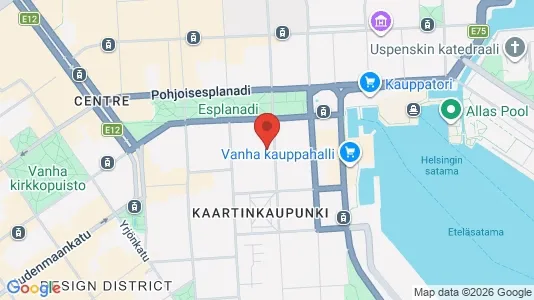 Büros zur Miete i Helsinki Eteläinen - kort over placeringen