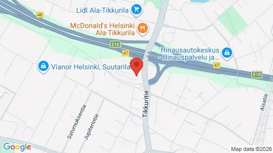Büros zur Miete i Helsinki Koillinen - kort over placeringen