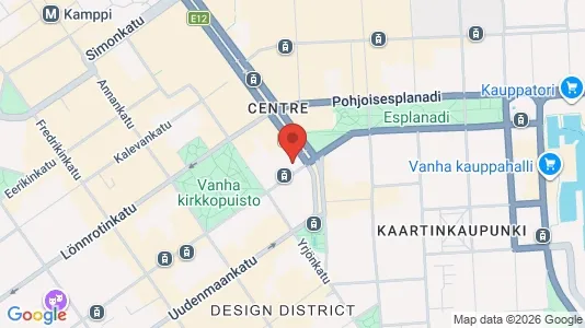 Büros zur Miete i Helsinki Eteläinen - kort over placeringen