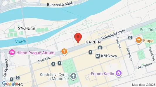 Kontorlokaler til leje i Prag 8 - Foto fra Google Street View