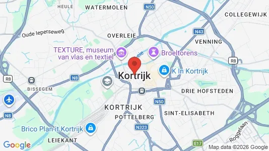 Lagerlokaler til leje i Kortrijk - Foto fra Google Street View