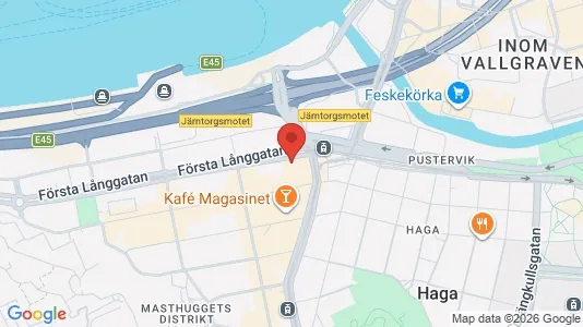 Kontorlokaler til leje i Gøteborg Centrum - kort over placeringen