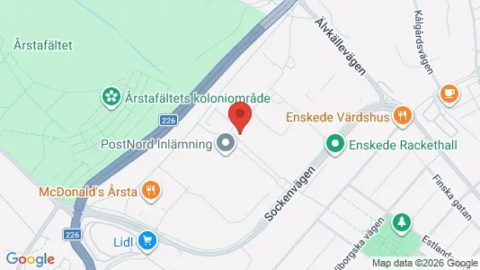Lokaler til leje i Hammarbyhamnen - kort over placeringen