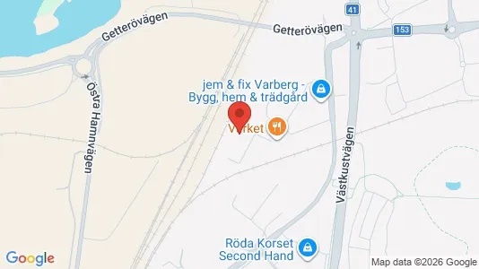 Lokaler til leje i Varberg - kort over placeringen