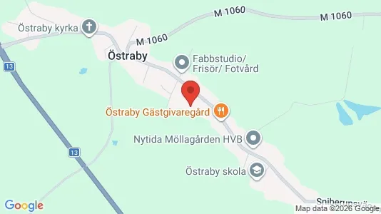 Commercial properties for rent i Hörby - kort over placeringen
