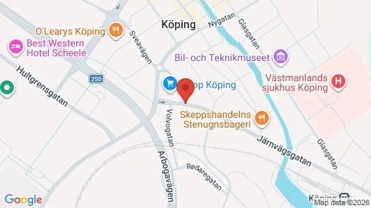 Liikekiinteistöt Vuokrattavana i Köping - Kuva Google Street Viewstä