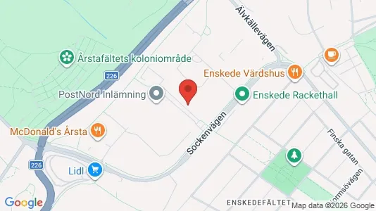 Commercial properties for rent i Hammarbyhamnen - kort over placeringen