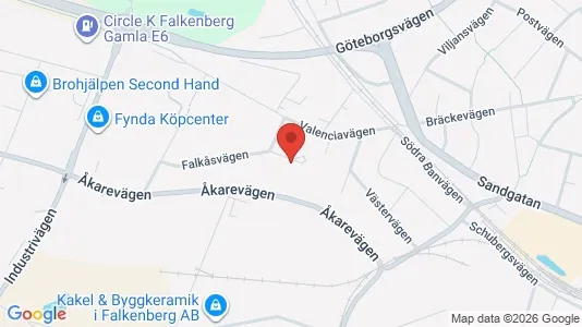 Liikekiinteistöt Vuokrattavana i Falkenberg - Kuva Google Street Viewstä