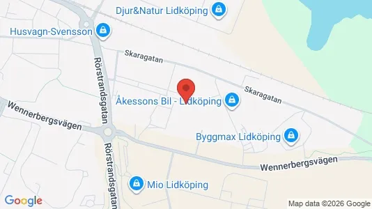 Bedrijfsruimtes te huur i Lidköping - Foto uit Google Street View