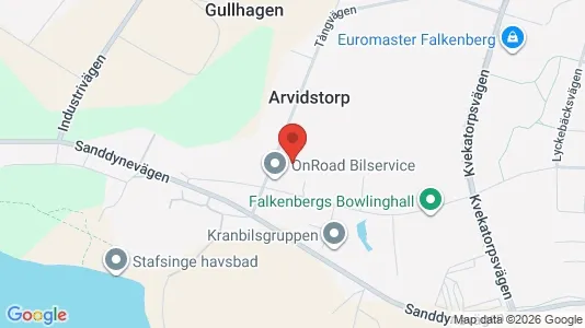 Liikekiinteistöt Vuokrattavana i Falkenberg - Kuva Google Street Viewstä