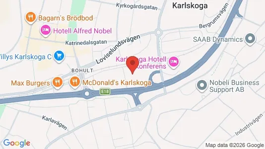 Lokaler til leje i Karlskoga - Foto fra Google Street View