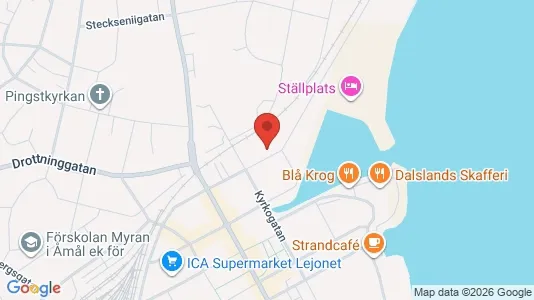 Företagslokaler för uthyrning i Åmål – Foto från Google Street View