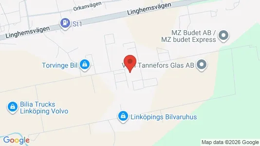 Gewerbeflächen zur Miete i Linköping – Foto von Google Street View