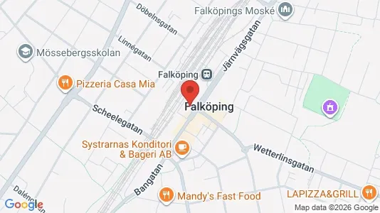 Gewerbeflächen zur Miete i Falköping - kort over placeringen
