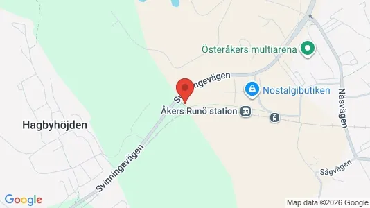 Bedrijfsruimtes te huur i Österåker - kort over placeringen