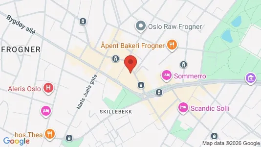 Liikekiinteistöt Vuokrattavana i Oslo Frogner - Kuva Google Street Viewstä
