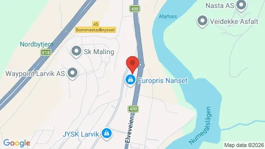 Liikekiinteistöt Vuokrattavana i Larvik - Kuva Google Street Viewstä