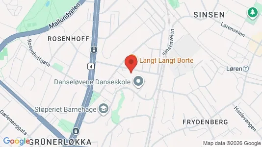 Lokaler til leie i Oslo Grünerløkka - kort over placeringen