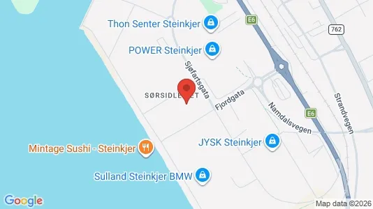 Liikekiinteistöt Vuokrattavana i Steinkjer - Kuva Google Street Viewstä