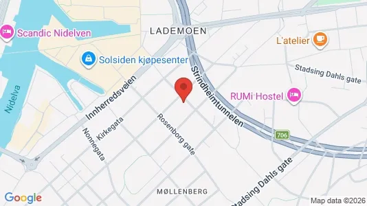 Gewerbeflächen zur Miete i Trondheim Østbyen – Foto von Google Street View