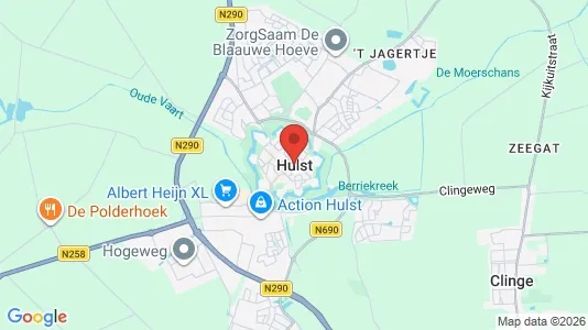 Liikekiinteistöt Vuokrattavana i Hulst - Kuva Google Street Viewstä