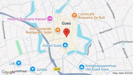 Gewerbeflächen zur Miete i Goes - kort over placeringen