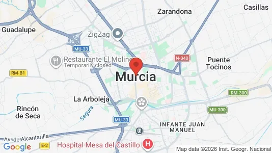 Kontorlokaler til leje i Murcia - Foto fra Google Street View