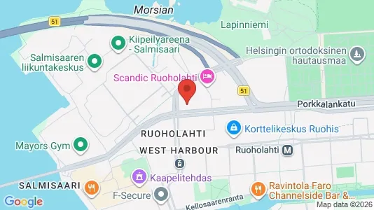 Lager zur Miete i Helsinki Eteläinen – Foto von Google Street View