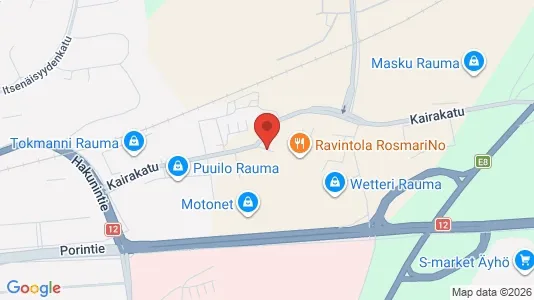 Varastot Vuokrattavana i Rauma - Kuva Google Street Viewstä