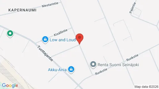 Varastot Vuokrattavana i Seinäjoki - Kuva Google Street Viewstä
