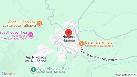 Butikklokaler til leie i Naousa – Bilde fra Google Street View