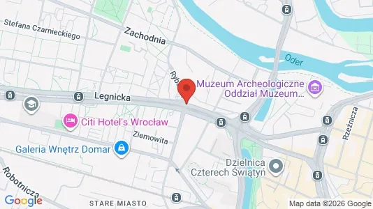 Gewerbeflächen zur Miete i Wrocław – Foto von Google Street View