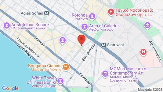 Lokaler til leje i Thessaloniki - kort over placeringen
