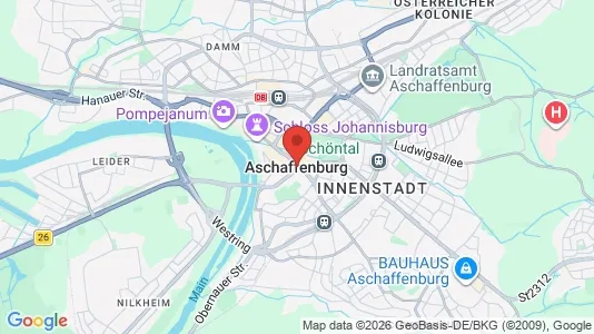 Verkstedhaller til leie i Aschaffenburg – Bilde fra Google Street View
