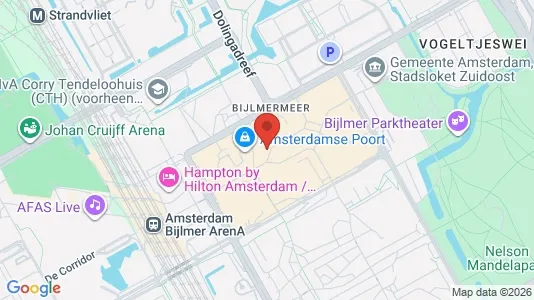 Büros zur Miete i Amsterdam-Zuidoost - kort over placeringen