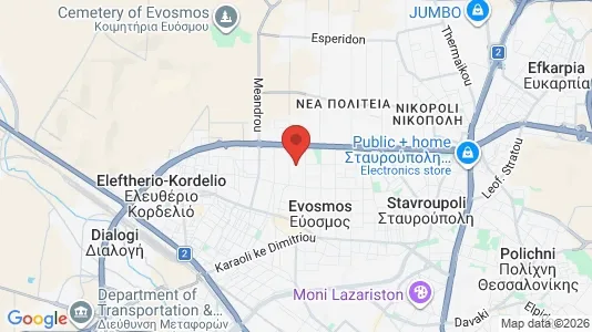 Shops for rent i Kordelio-Evosmos - Photo from Google Street View