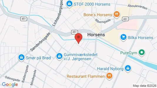 Office spaces for rent i Horsens - Photo from Google Street View